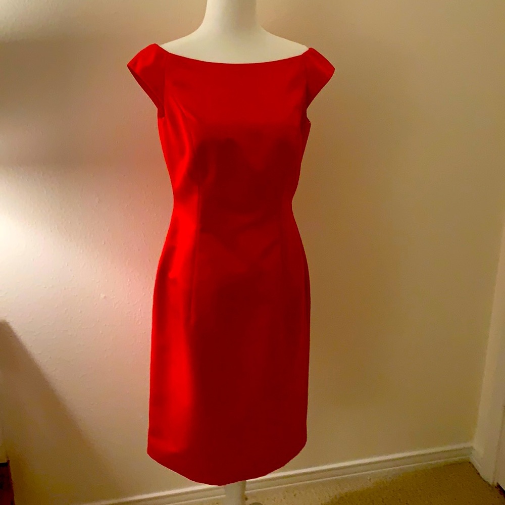 Chetta B Satin Cocktail Dress